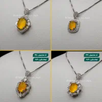 گردنبند های نقره زنانه عقیق شرف الشمس با فاکتور