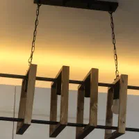 لوستر طرح چوب