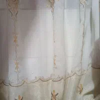 پرده گل برجسته|پرده، رانر، رومیزی|رشت, رودباری|دیوار