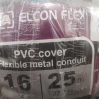 لوله روکشدار فلکسی pvc cover سایز ۱۶ ۲۵ متر