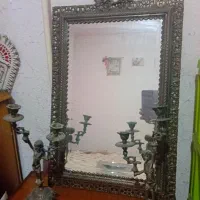 اینه شمعدان برنجی سالم