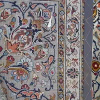 فرش دستبافت شیک کاشان ۱۵ متر زمینه کرم|فرش|همدان, |دیوار