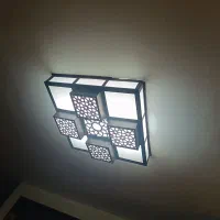 لوستر طرح روبیک ۵۰ در ۵۰ با ۴ عدد پاتروم