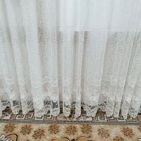 پرده برجسته گل دار سالم و نو|پرده، رانر، رومیزی|خرمآباد, |دیوار