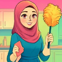 خانم ۳۰ ساله محجبه خدمتکار نظافتکار مهماندار