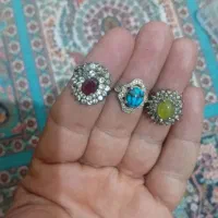 باسلام ۳عددانگشتر نقره اصل .