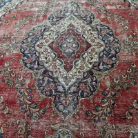 فرش دستبافت عتیقه. پشم و رنگ گیاهی|فرش|حمیدیا, |دیوار