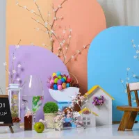 تعدادی لوازم آتلیه و تم تولد