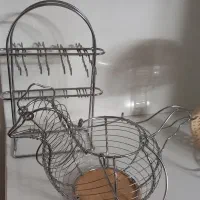 استند استیل قاشق وچنگال ،استندفنجان ،جاتخم مرغی|ظروف سرو و پذیرایی|قم, شهرک قدس|دیوار