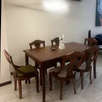میز صندلی غذاخوری ۶ نفره تمام چوب