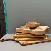 سینی سرو و مزه چوبی|ظروف سرو و پذیرایی|تهران, دردشت|دیوار