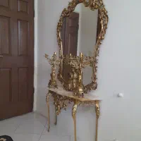 آینه شمعدان برنجی یا آینه کنسول در حد اک