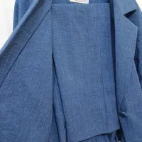 کت و شلوار سرمه ای تنخور زیبا فری سایز هستن|لباس|ایلام, |دیوار