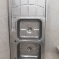 سینگ ظرفشویی (۱۲۰×۶۰) دوقلو در حد نو