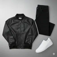 کاپشن مردانه چرم مدل UrbanStrike/خوش‌فرم و شیک|لباس|ایلام, |دیوار