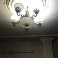 لوستر برنزی پنج شعله