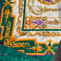 روسری ابریشم ۱۴۰ قواره دور دست دوز هرمس هک شدهه