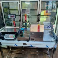 پک مرغفروشی مرغ خردکن ترازو یخچال کارتخوان