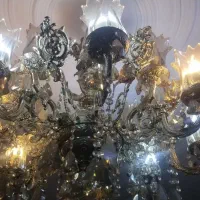 لوستر برنجی۱۶ شعله