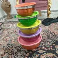 لگن رنگی وقابلمه وشیرظرفشویی