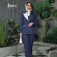 کت و شلوار سورمه ای شیک