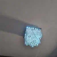 لوستر استیل ال ای دی کنترل دار|لوستر و چراغ آویز|زنجان, |دیوار