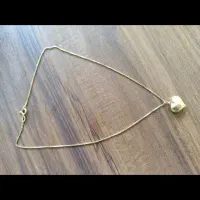 زنجیر و آویز قلبی در حد نونو شیک و خوش وزن