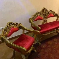 فروش ست کامل مبل انتیک خاص ، فرش ، اباژور و میز|مبلمان خانگی و میز عسلی|رشت, کاکتوس|دیوار