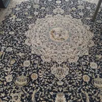 یک جفت فرش ۱۲ متری زمینه سورمه ای