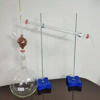 دیگ تقطیر پیرکس بالن کندانسور شیشه ای