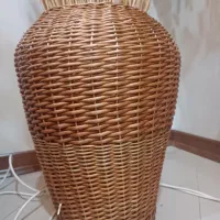گلدان بزرگ حصیری دست بافت،نو
