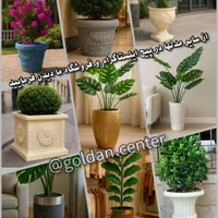 گلدان بزرگ پایه دار شهری فضای باز در تبریز|گل و گیاه طبیعی|خسروشاه, |دیوار