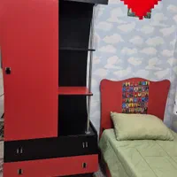 تخت و کمد کودک و نوجوان(دو منظوره)|تخت و سرویس خواب|اهواز, زیباشهر|دیوار