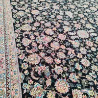 4تخته فرش 9متری افشان  سورمه ای گل ریز|فرش|قم, نیروگاه|دیوار