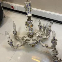 یک جفت لوستر ۸ شاخه ایتالیایی آنتیک بسیار زیبا|لوستر و چراغ آویز|تهران, ونک|دیوار