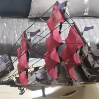 کشتی چوبی تزئینی