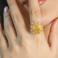 انگشتر فیوژن و گوشواره صلیب بدون اجرت|جواهرات|گرگان, |دیوار