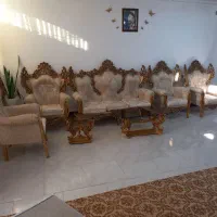 مبل سلطنتی ۷نفره  طلایی درجه یک|مبلمان خانگی و میز عسلی|ازنا, |دیوار