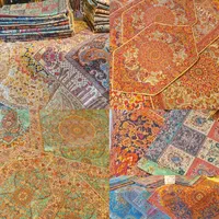 رومیزی ترمه ،سه تیکی عسلی ،سرویس کامل