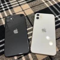 دو عدد آیفون 11 نرمال مشکی و سفید