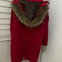 کاپشن تو خز گرم زرشکی