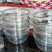 کاسه شیشه ای درب دار بزرگ