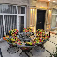 مبلمان باغی.میز آتشدان.تاب فلزی.ال فلزی