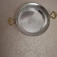 ماهی تابه مسی دسته برنجی