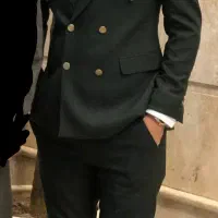 .کت شلوار مردانه رنگ سبز