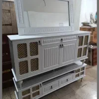 میز و کنسول ست کار چوب و کامل ام دی اف|مبلمان خانگی و میز عسلی|دورود, |دیوار