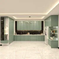 کابینت پیش ساخته و سفارشی سبز چوب