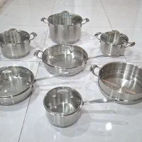 سرویس قابلمه استیل کف چدن کوک سانگ