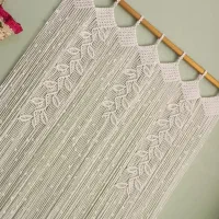 پرده وشلف مکرومه