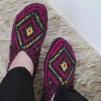جوراب پاپوش بافتی